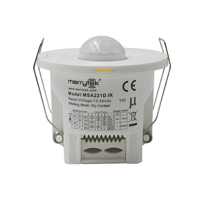Flush Mounted Dry Contact Pir Infrared Motion Sensor For Smart Lighting Control Systems