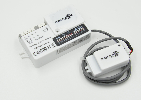 4 - Pole Press - In Terminal 50Hz Dimmable Motion Sensor , Motion Detector Sensor