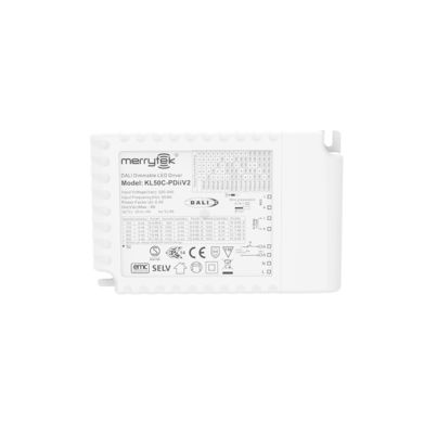 50W 700ma to 140ma programmable DALI2 & PUSH & 0-10V dimmable led power driver for LED panel